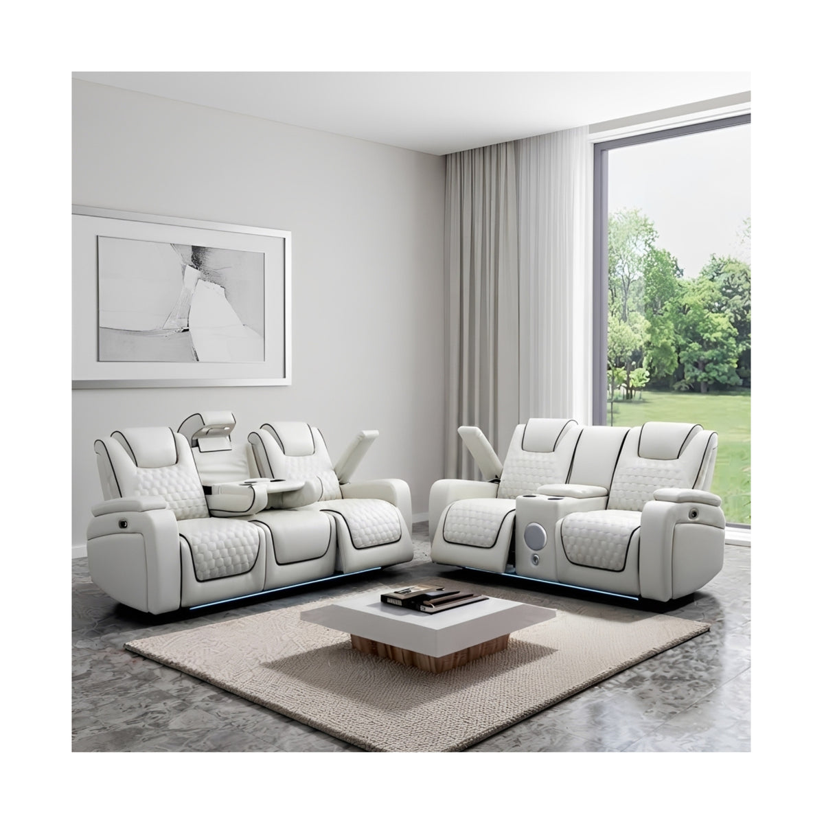 Malaga Leather Sofa 3 Seater