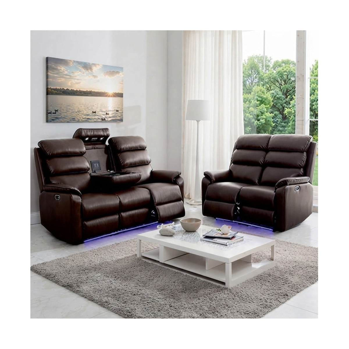 Sandiego Leather Sofa 2 Seater