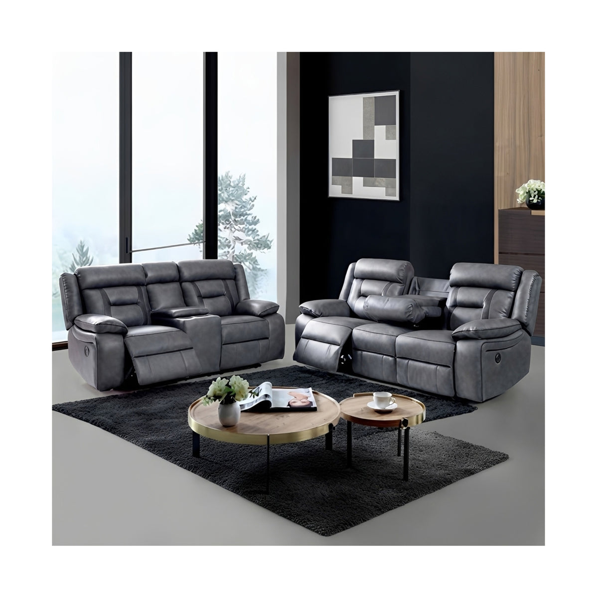 Nova Leather Recliner 2 Seater