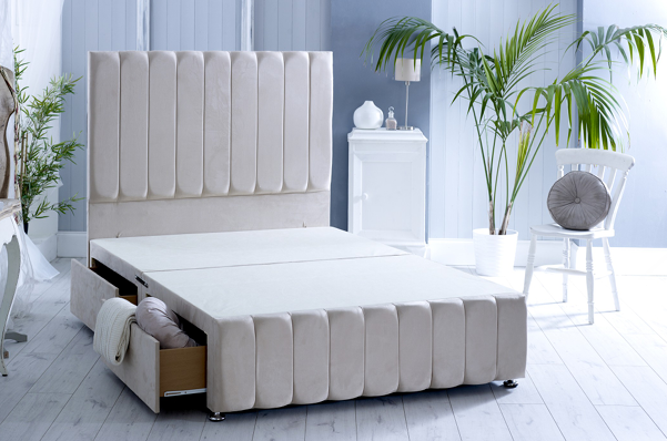 Stripe Plus Divan Drawer Bed