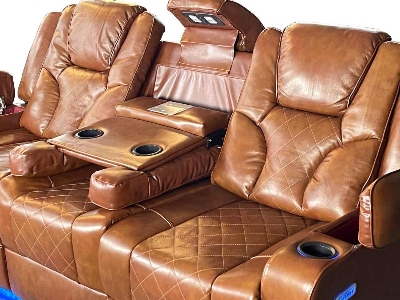 Amstrad Genuine leather Recliner Sofa