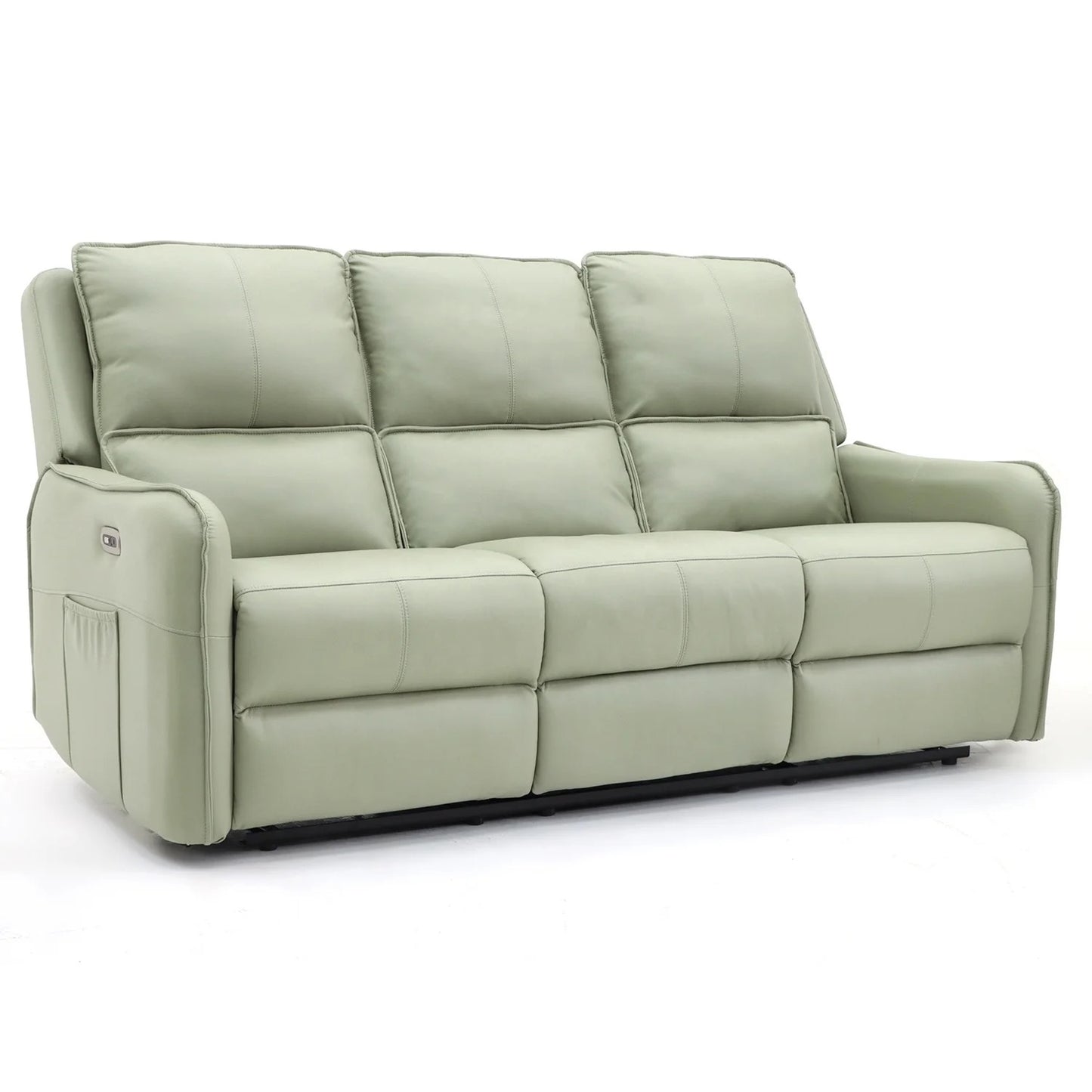 PIza Tech Fabric Electric Recliner Sofa