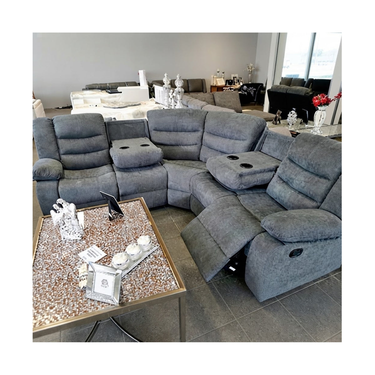 Sorrento Fabric Recliner Corner