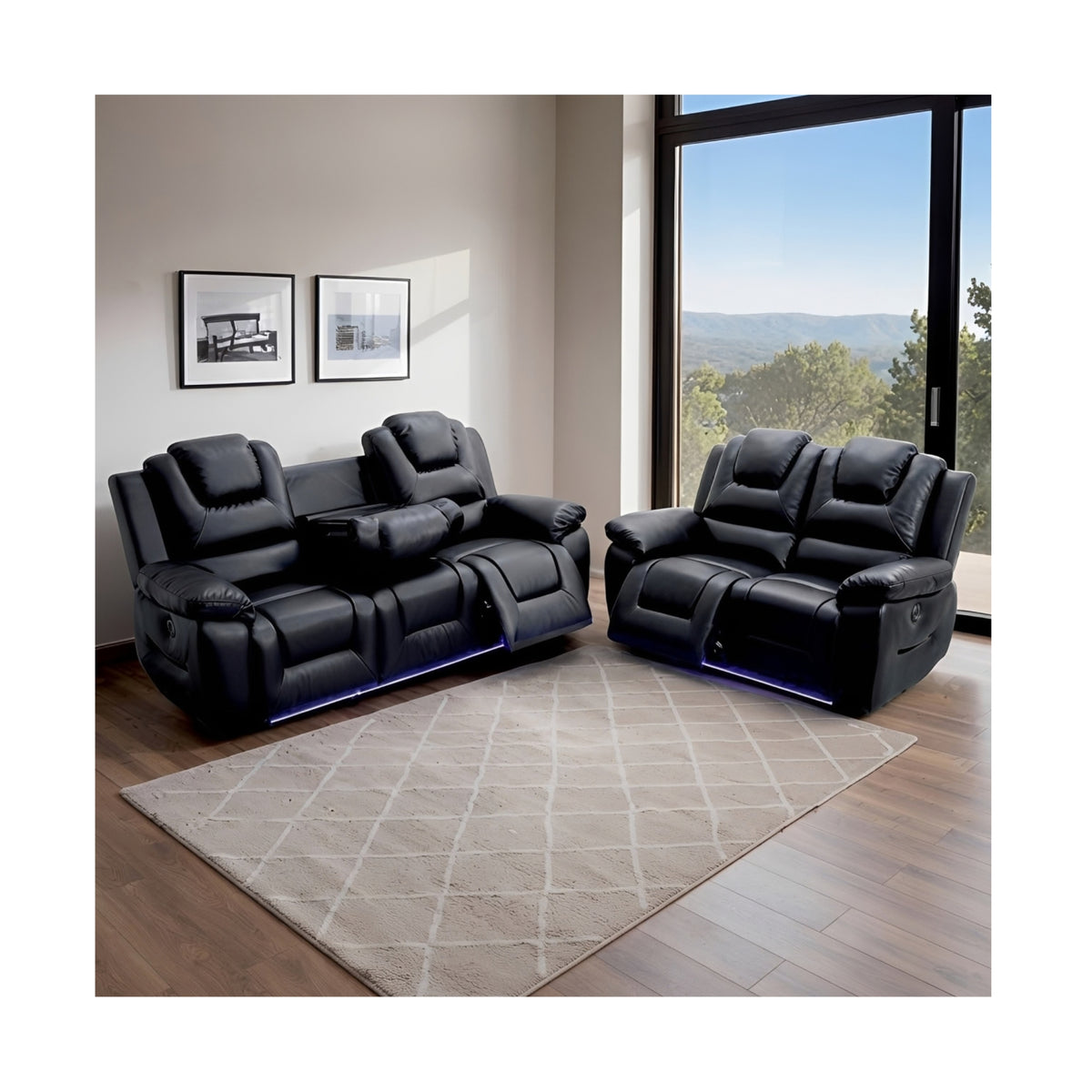 Oxford Electric Leather Suite 2 Seater