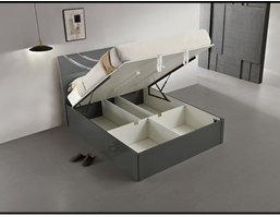Eclipse Grey High Gloss Storage Bed