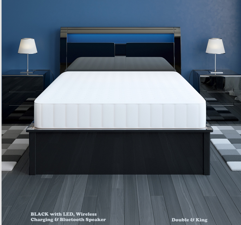 305 High Gloss Storage Bed