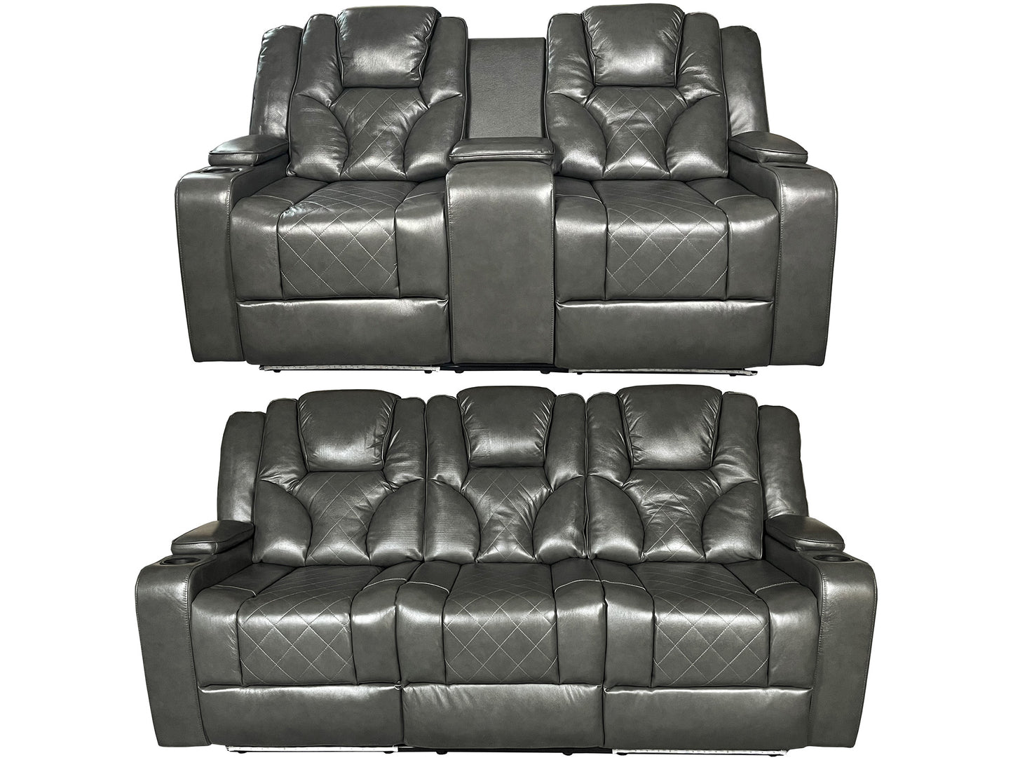 Amstrad Genuine leather Recliner Sofa