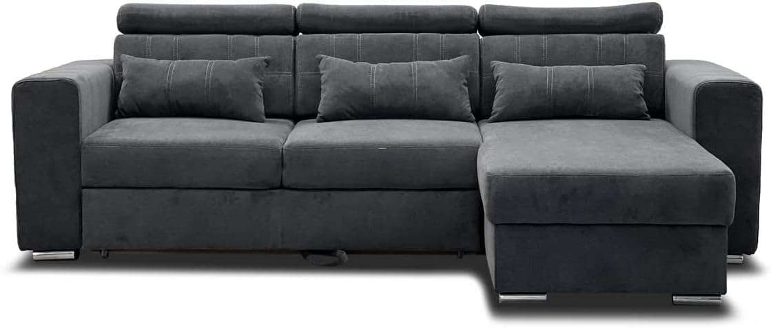Lucas Fabric Corner Sofa Bed