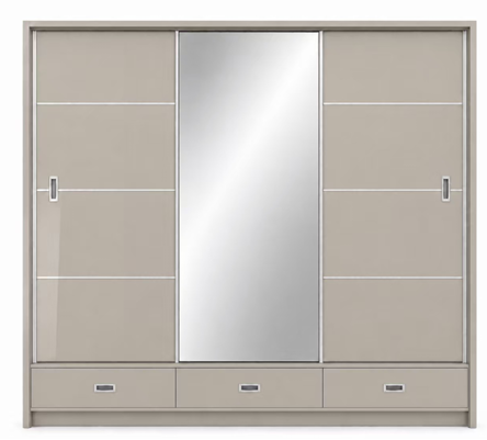Mayfair High Gloss Wardrobe 3 Door Slider 245cm