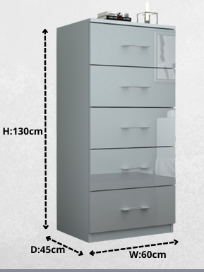 Oslo Chest of Drawers 60 CM