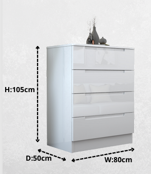 Luna 4 Drawer Chest