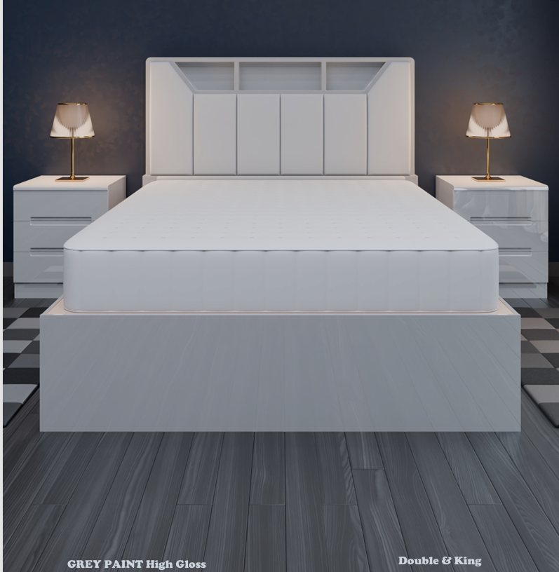 B04 High Gloss Storage Bed