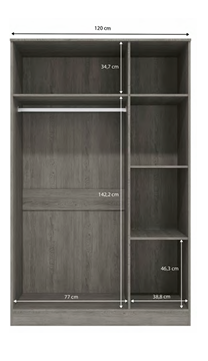 Melody 2 Sliding Door Wardrobe