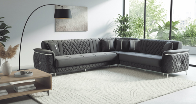 Milano Cream Corner Sofa