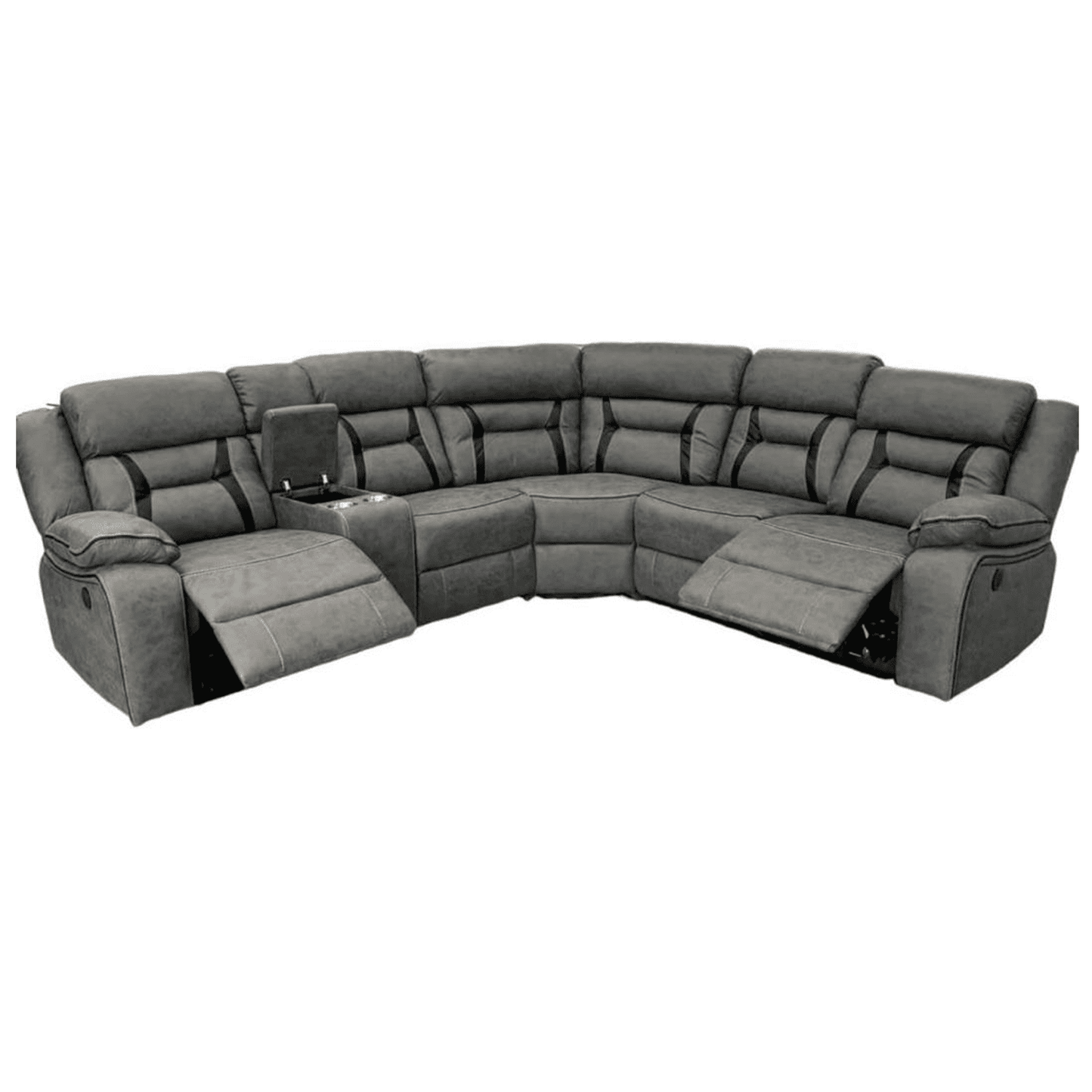 Nov Fabric Corner Electric Recliner Sofa