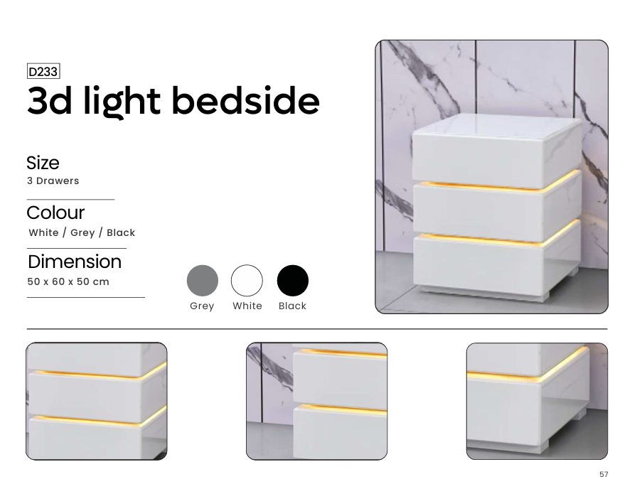 D233 - 3d Light Bedside