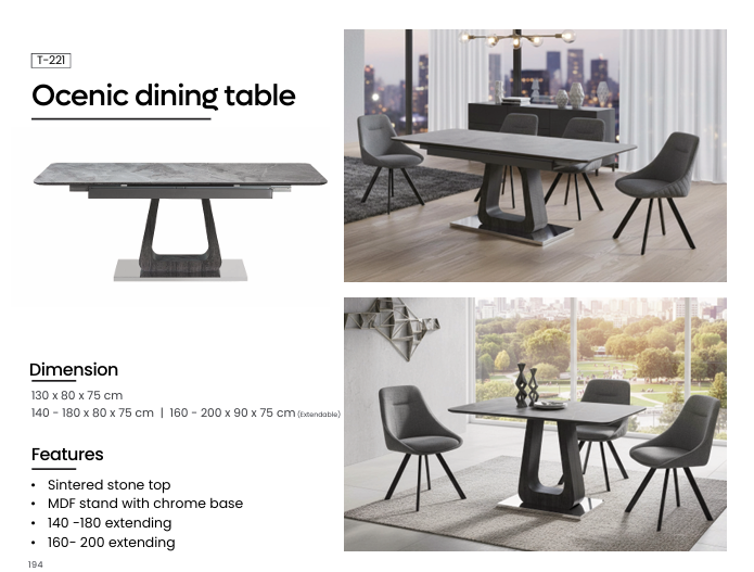 T-221 - EXTENDING OCEANIC TABLE