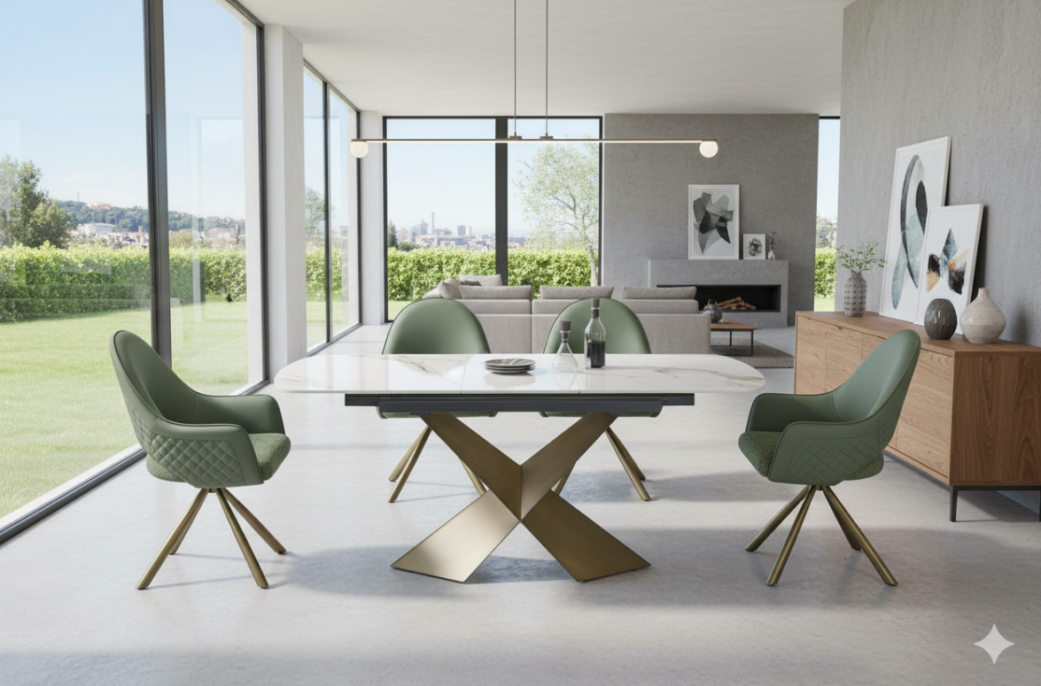 SY8910 - Bronze Dining Table