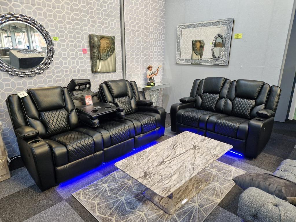 Olan leather Aire Electric Recliner Sofa