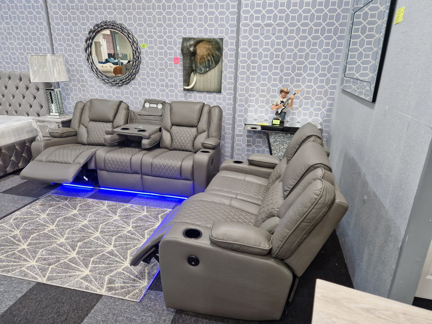 Olan leather Aire Electric Recliner Sofa