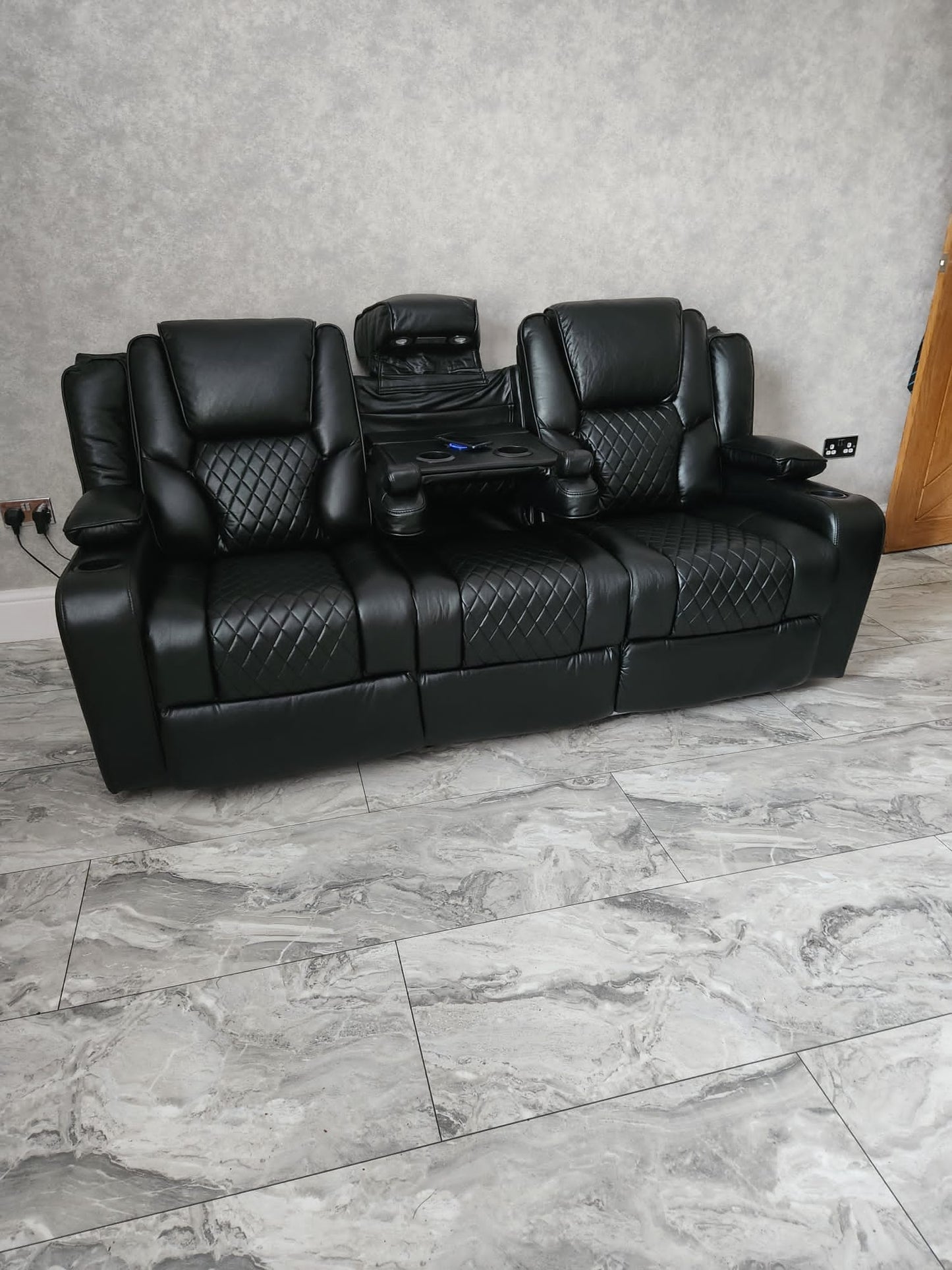 Olan leather Aire Electric Recliner Sofa