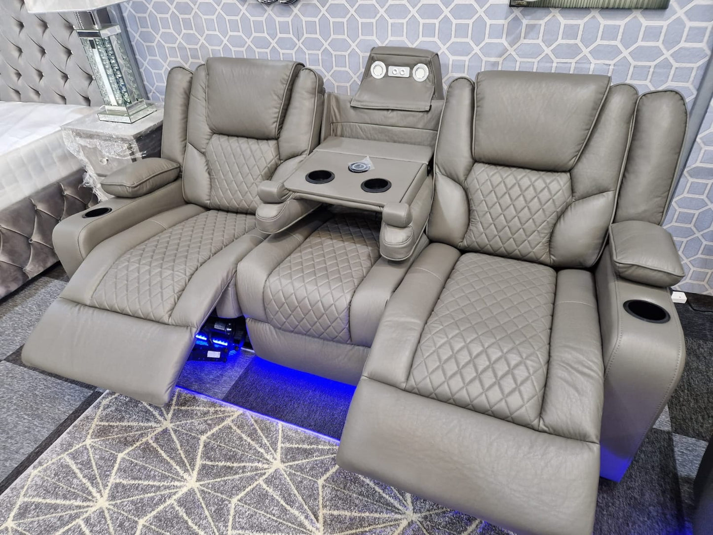Olan leather Aire Electric Recliner Sofa