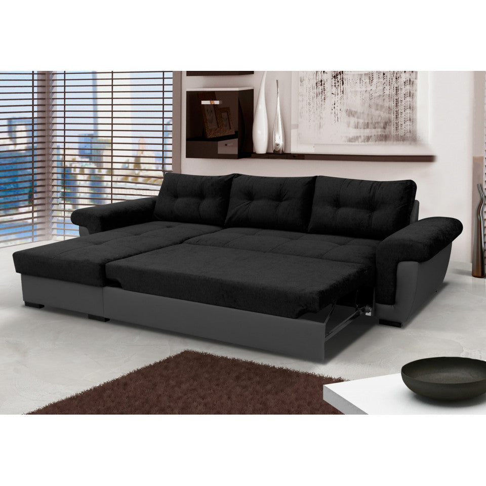 Amba Fabric Corner Sofa Bed