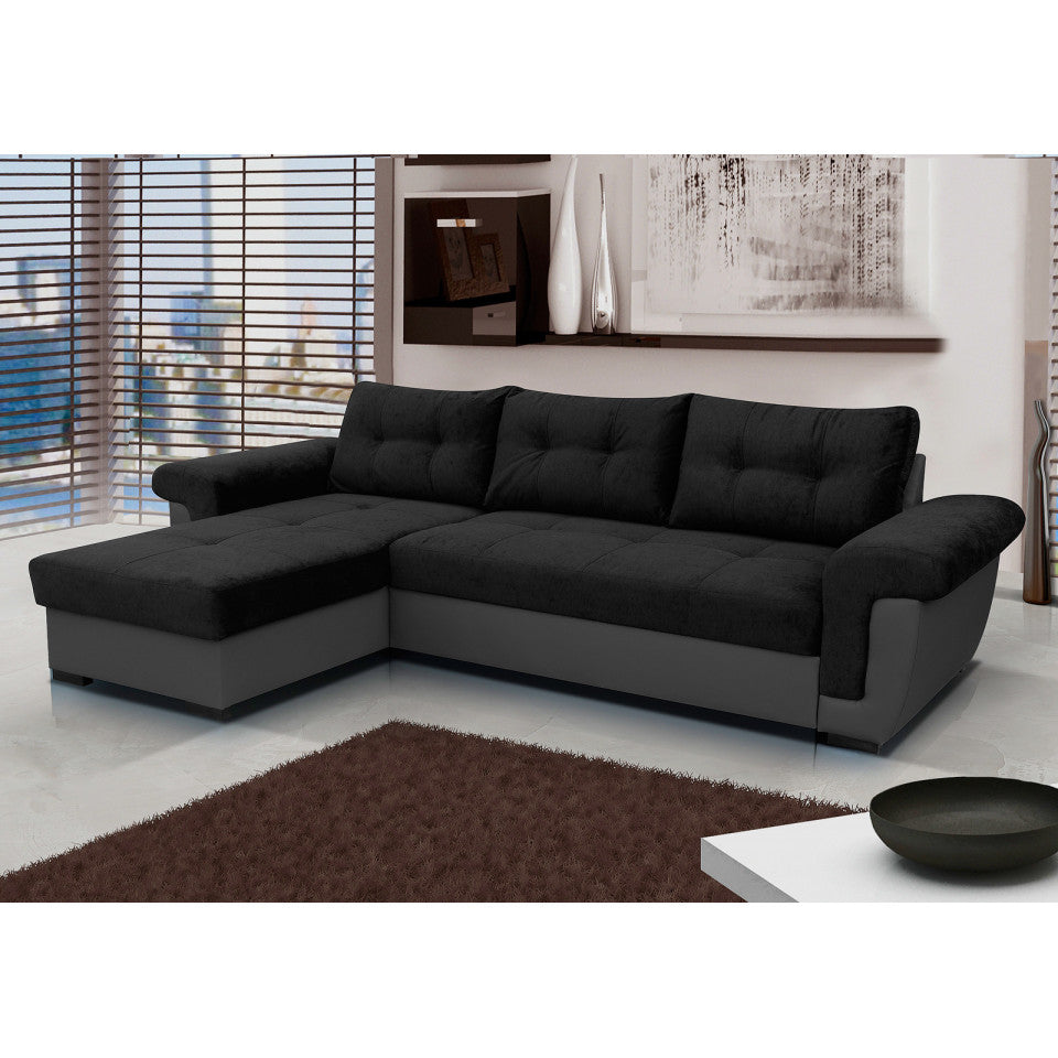 Amba Fabric Corner Sofa Bed