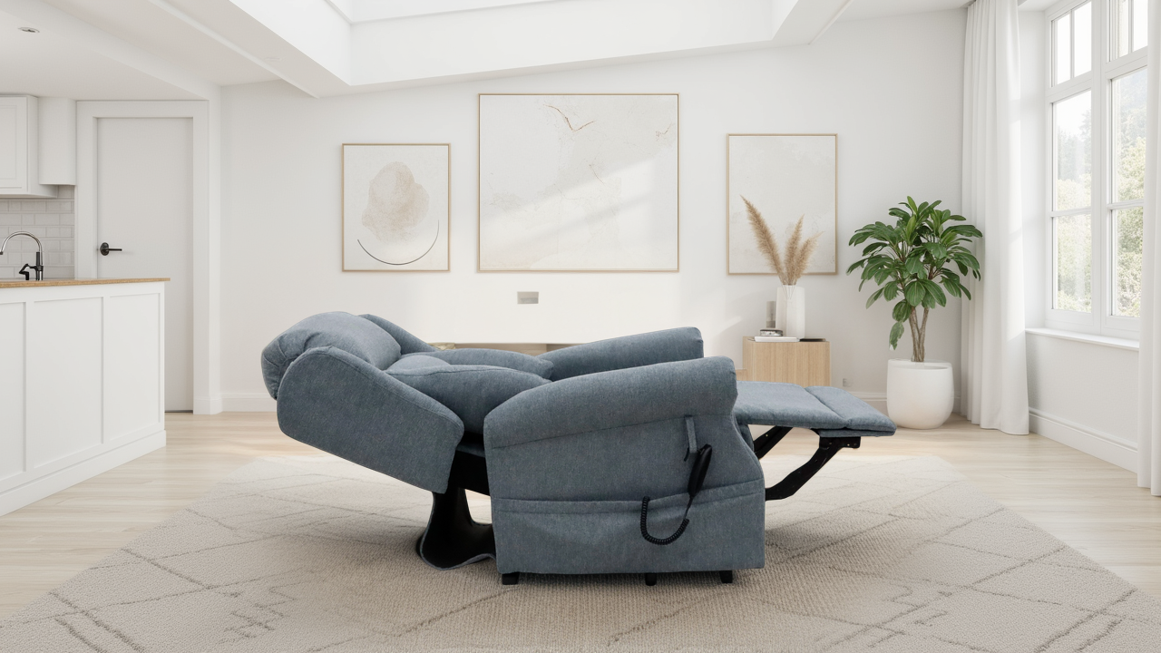 Fairmont Rise and Recline Chair Grey