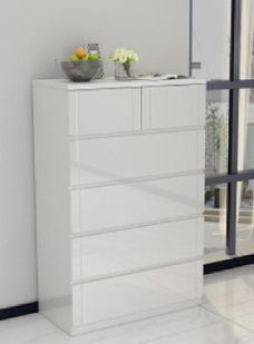 Madrid 6 Drawer Chest High Gloss