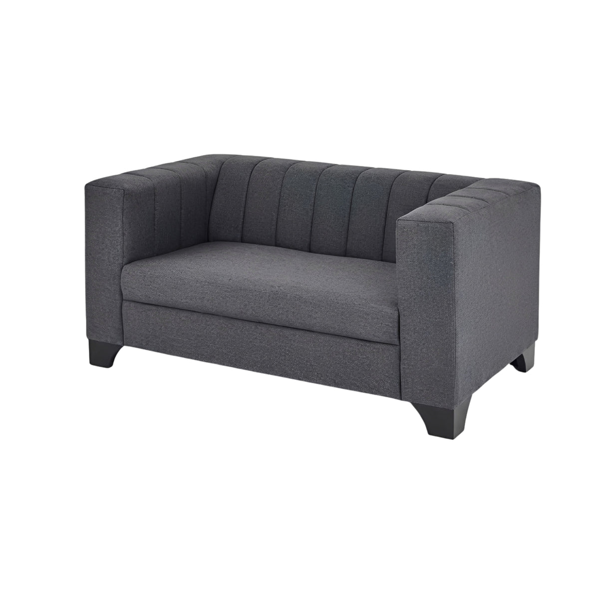 Grace Charcoal Grey Fabric Sofa 2 Seater