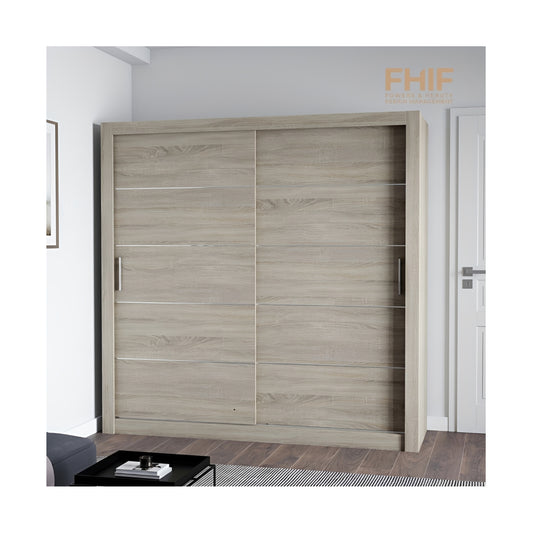 FHI-LEXISS Modern Sliding Door Wardrobe 203 CM