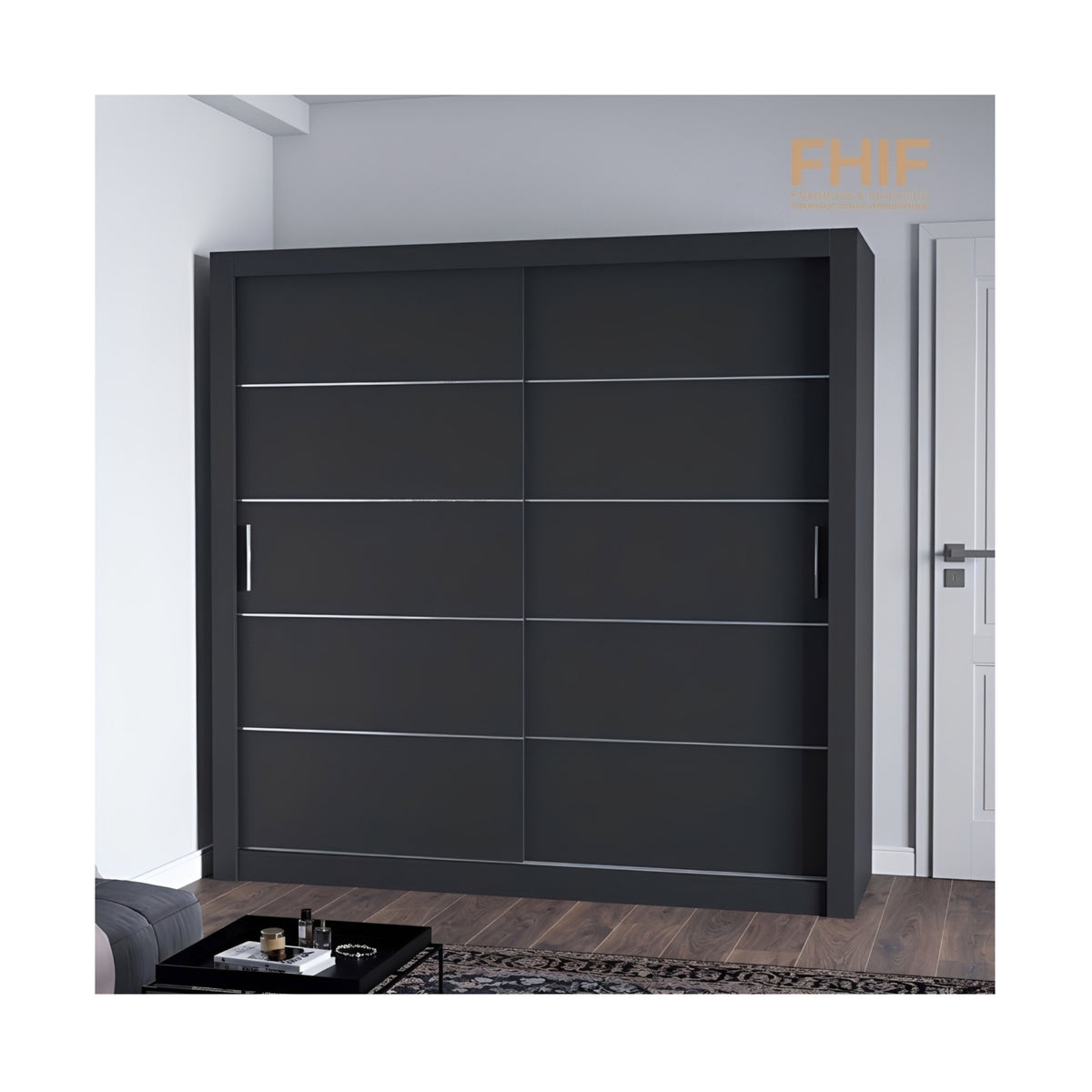 FHI-LEXISS Modern Sliding Door Wardrobe 180 CM