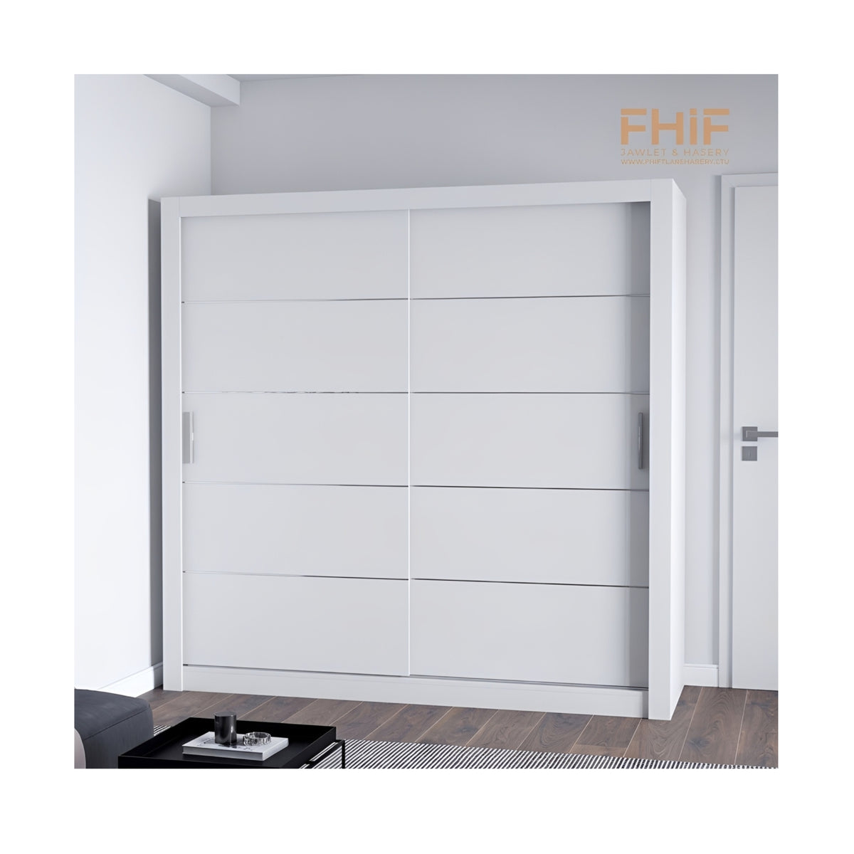 FHI-LEXISS Modern Sliding Door Wardrobe 180 CM