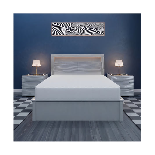 Wavy High Gloss Storage Bed