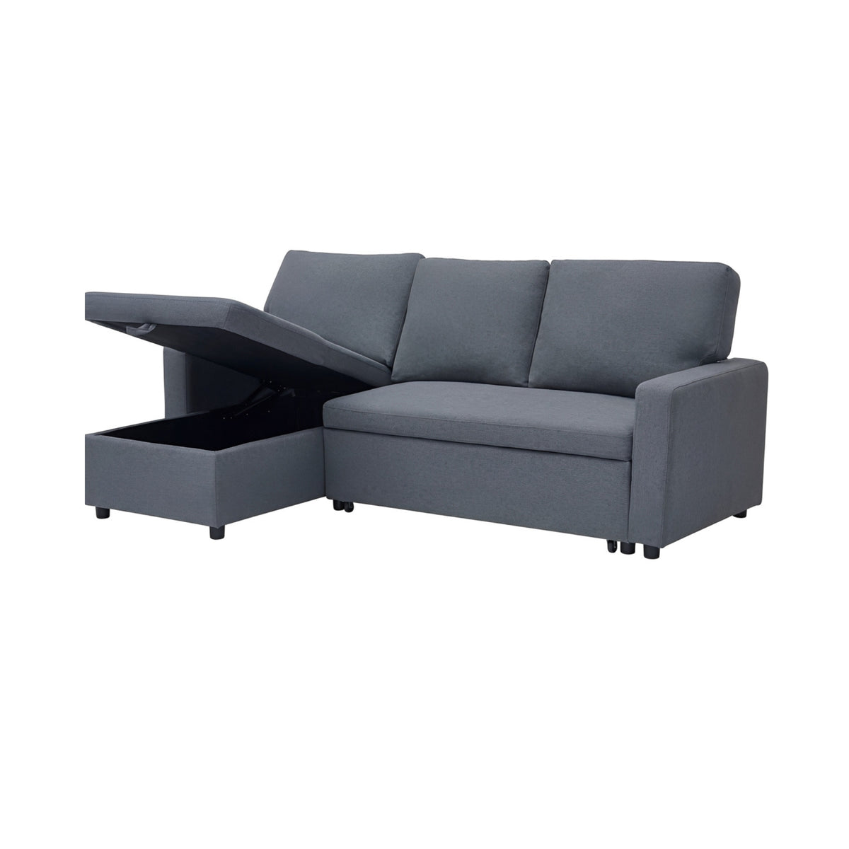 Julia Grey Fabric Corner Sofa Bed