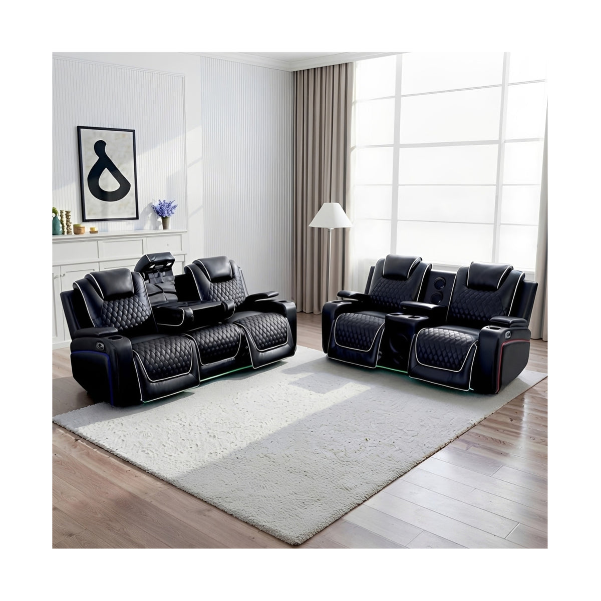 Malaga Leather Sofa 3 Seater