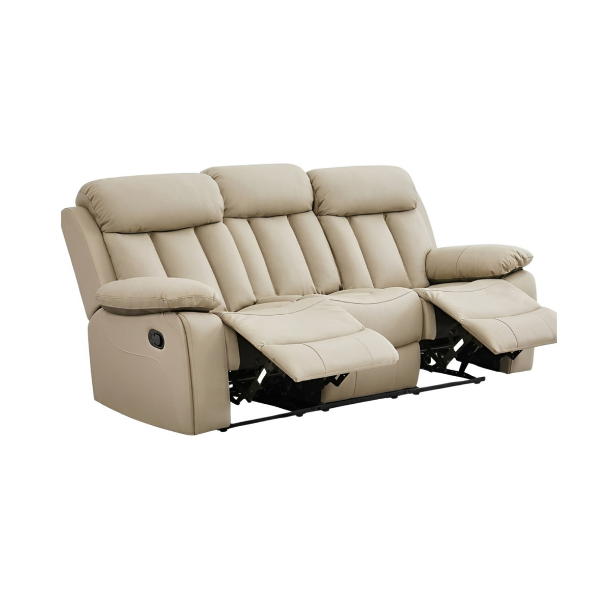 Pearl Eco Leather Recliners 3 Seater