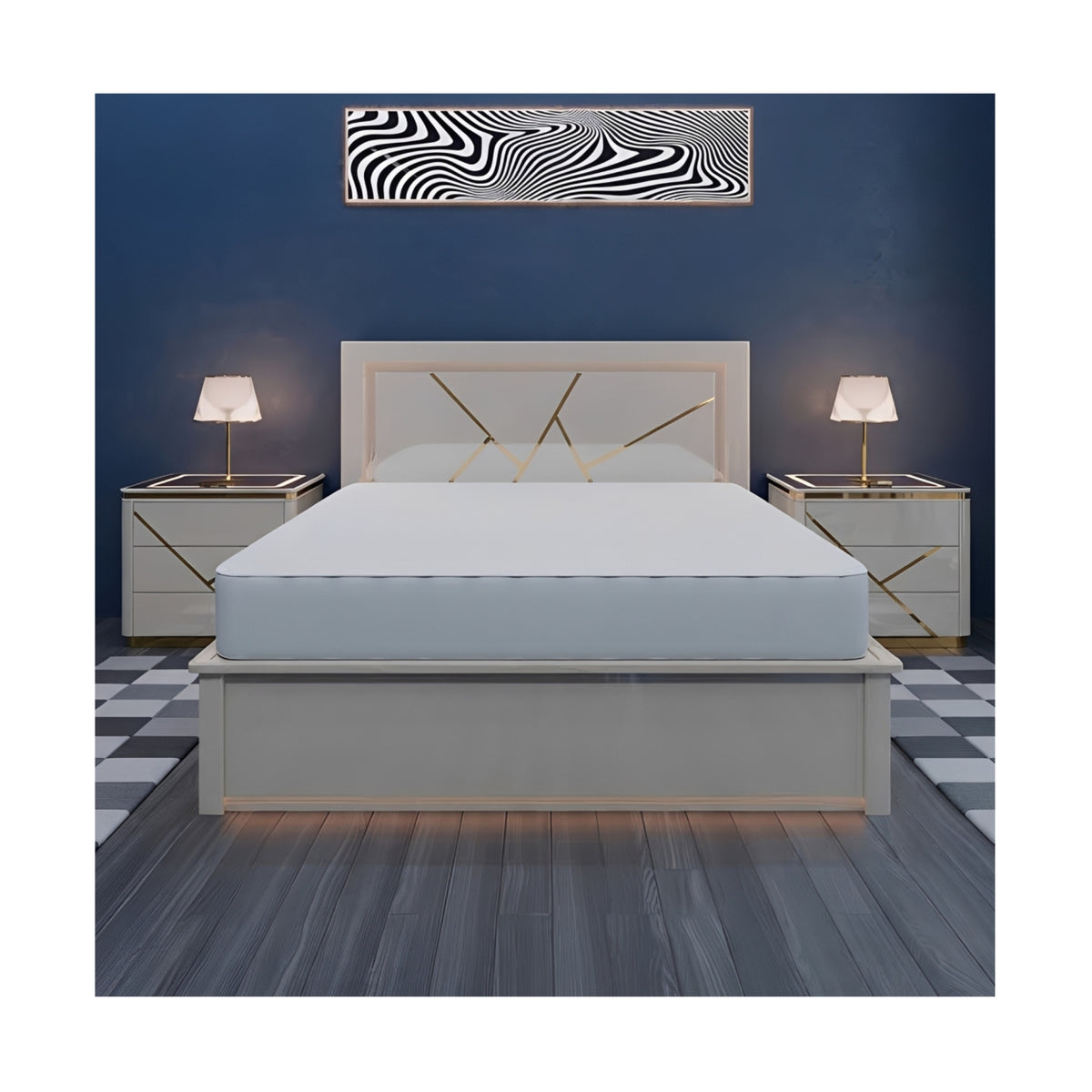 B10 High Gloss Storage Bed