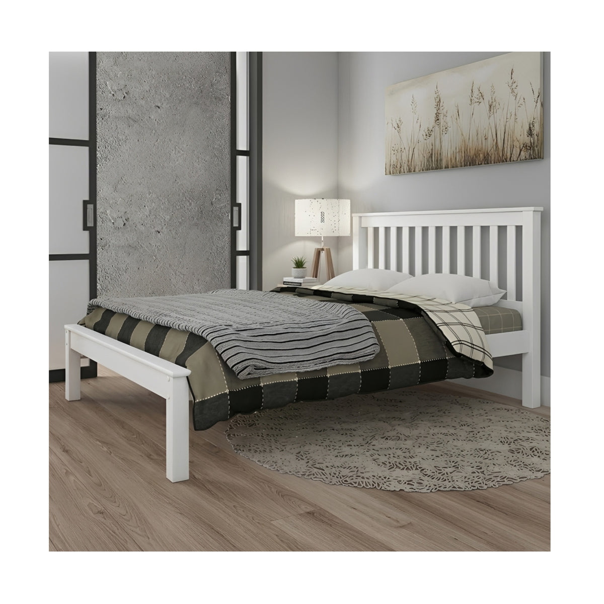 Mission Bed & Underbed Trundle White