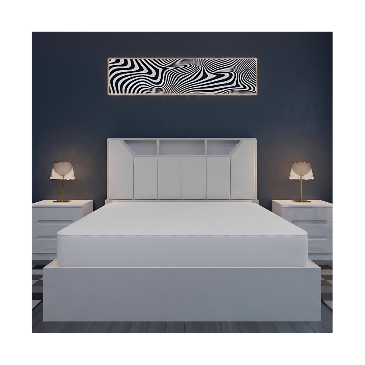 B04 High Gloss Storage Bed