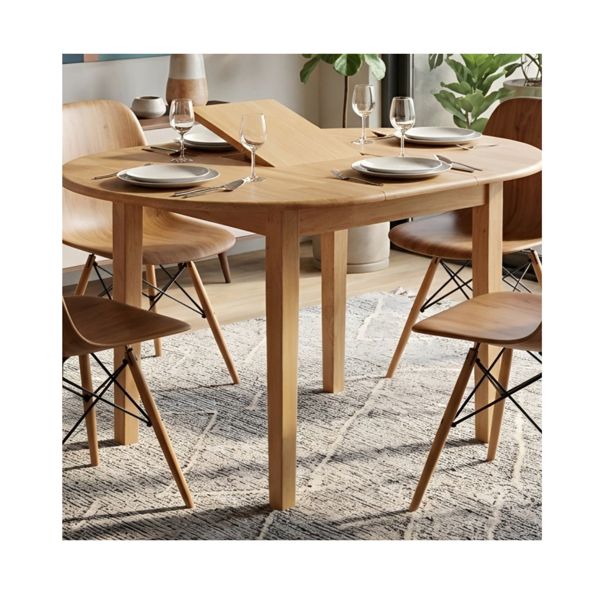 Malay Oval Extending Table