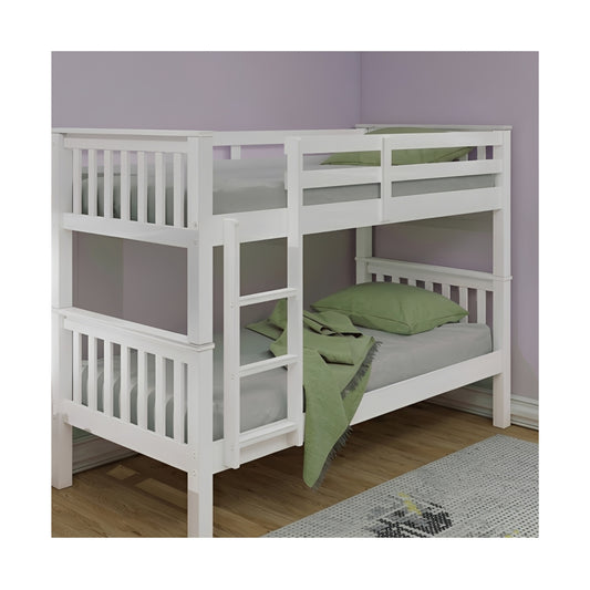 Mission Children's White Wooden Bunk Bed