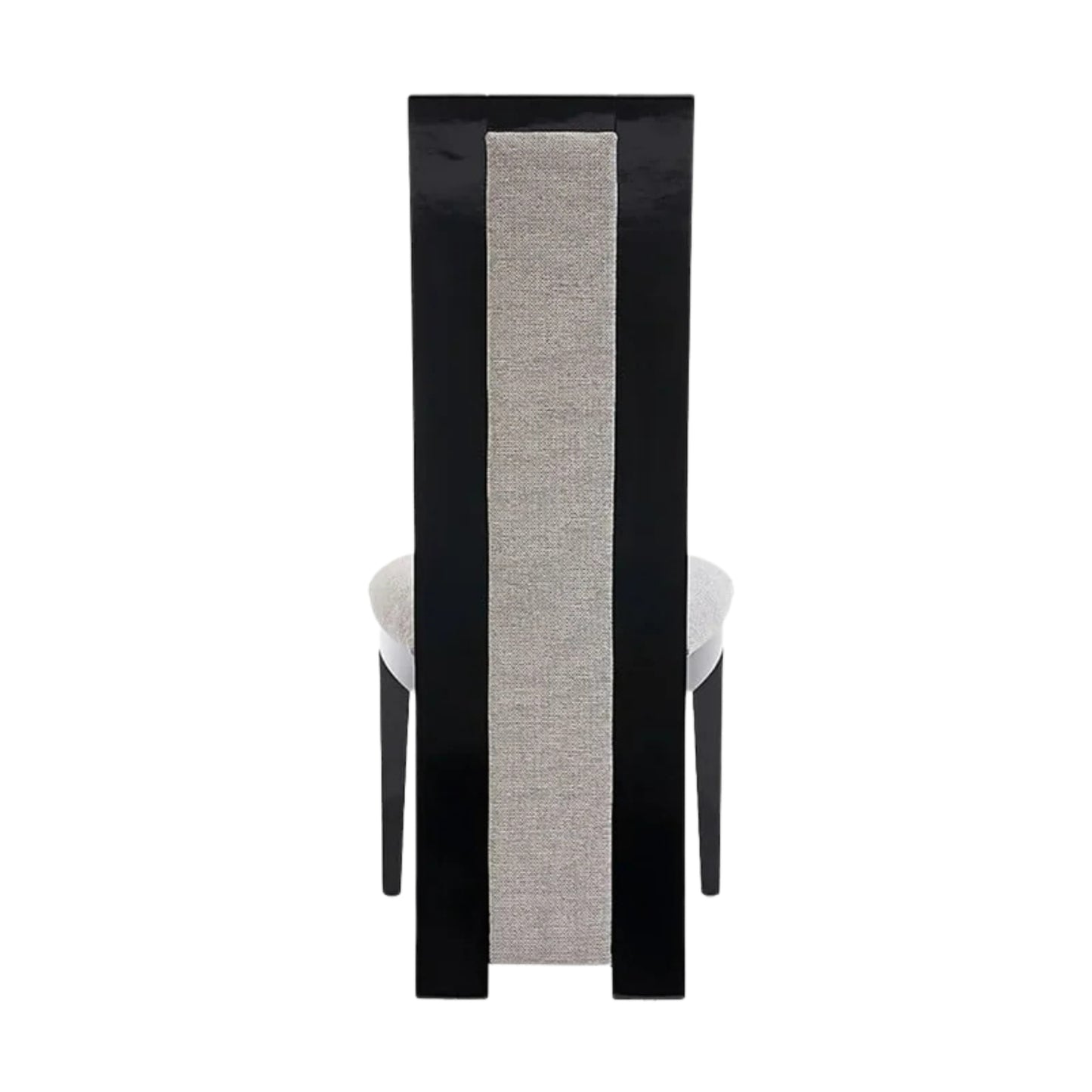 Raphael Modern High Back Dining Chair, High Gloss Wood