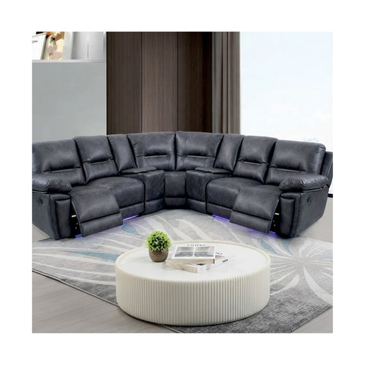 Sara Leather Suite Corner