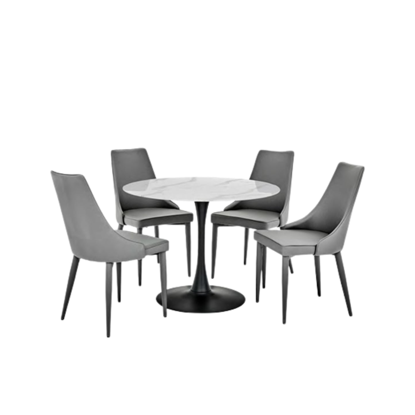 Baltimore Round Dining Set with Valencia Chairs