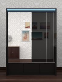 Cairo 204 cm Sliding Wardrobe
