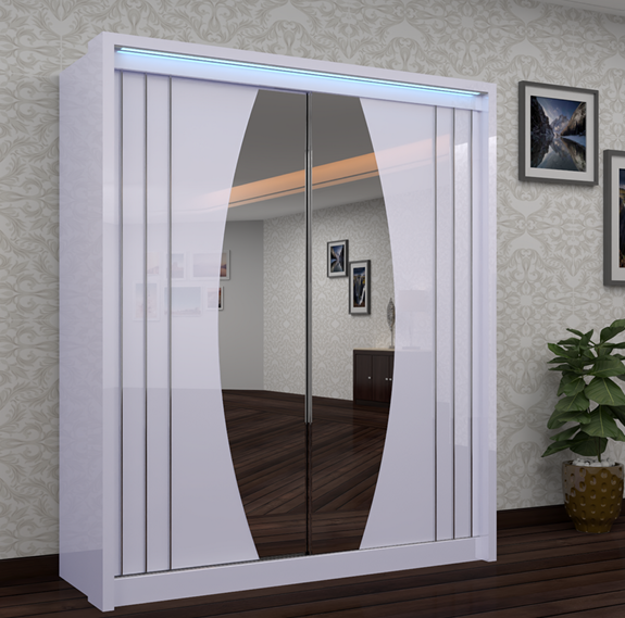 Milan 204cm Sliding Wardrobe