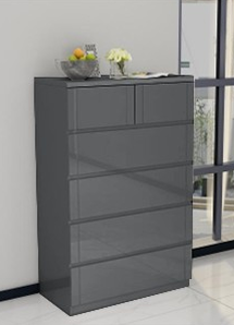 Madrid 6 Drawer Chest High Gloss