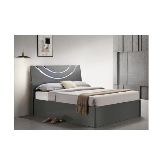 Eclipse Grey High Gloss Storage Bed
